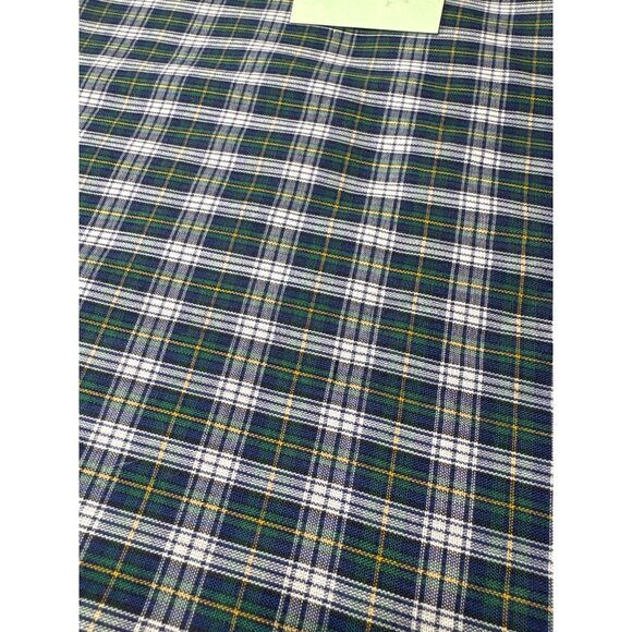 Blue & Green Plaid Cotton Fabric by 1/2 yard x 44" - Picture 3 of 5